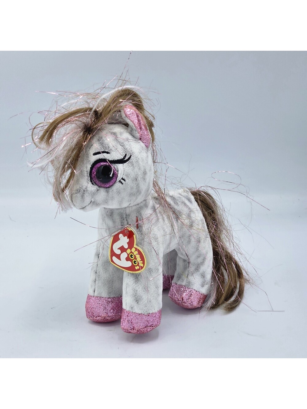 TY Beanie Boos 6" CINNAMON Spotted Pony Plush Stuffed Animal Sparkle Eyes w/ Tag